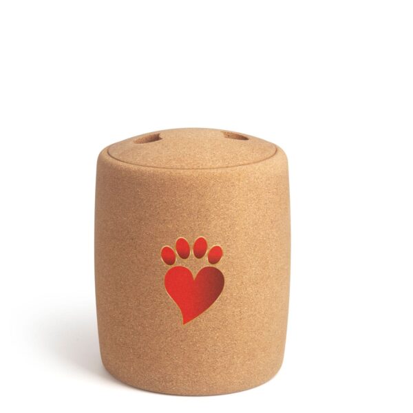 Urn Pet Love Paw Red