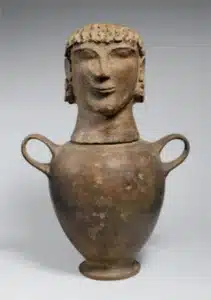 Hellenistic etruscan cremation urns from chiusi