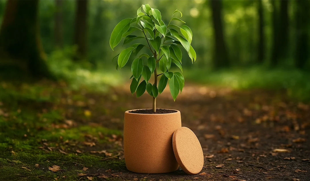 The biodegradable and compostable funeral urn that brings life to death